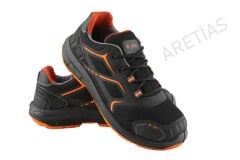 İş Güvenliği Ayakkabısı Çelik Burun Siyah Turuncu Taban S400 Bmes