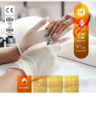 Beyaz Lateks Eldiven Pudrasız -100'lü Paket